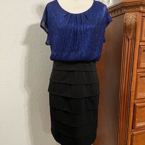 Enfocus black and blue dress